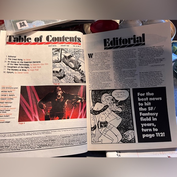 Heavy Metal illustrated  fantasy  magazine Winter 1986 - Picture 2 of 2